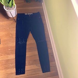 VIP jeans, very dark navy, size 1-2, fits more like a 2